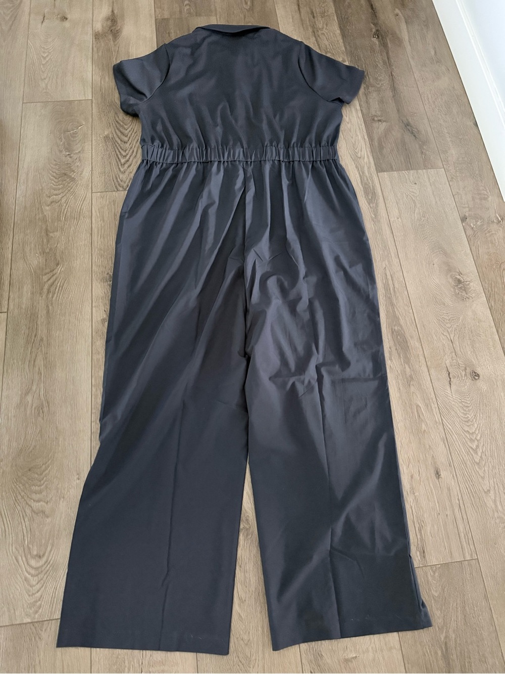 Active Zone Jumpsuit. Navy Size 1x - back has elastic waist - Picture 6 of 15